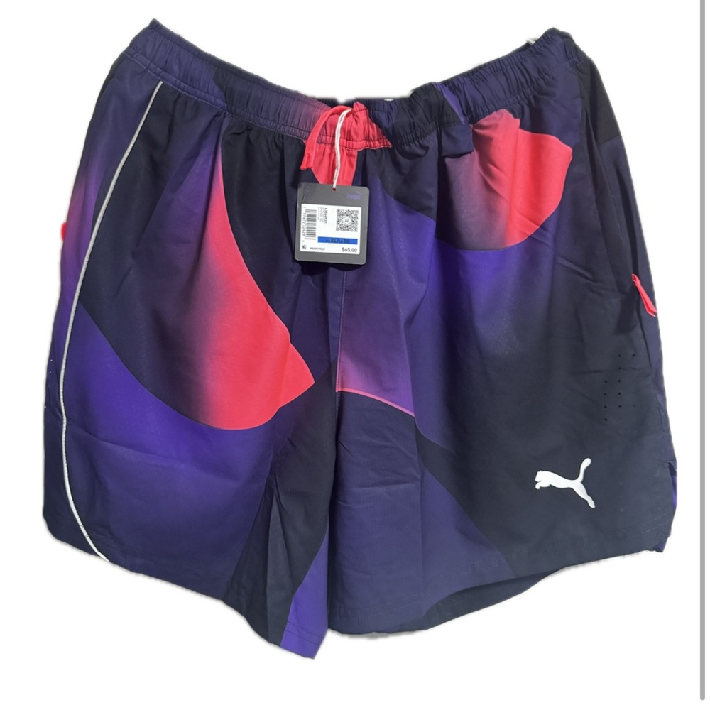 Puma All Pro Purple and Red Shorts